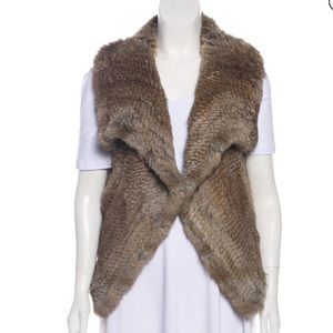 Calypso St Barth Kiesza Rabbit Fur Vest Sz S NWT